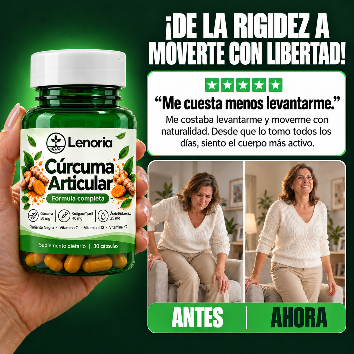 Cápsulas de Cúrcuma – Reducí la Inflamación Naturalmente